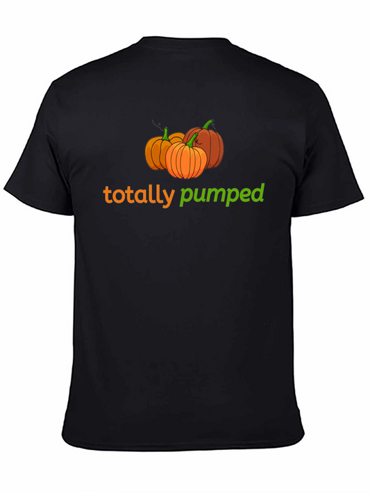 Totally Pumped Pumpkin Graphic T-Shirt