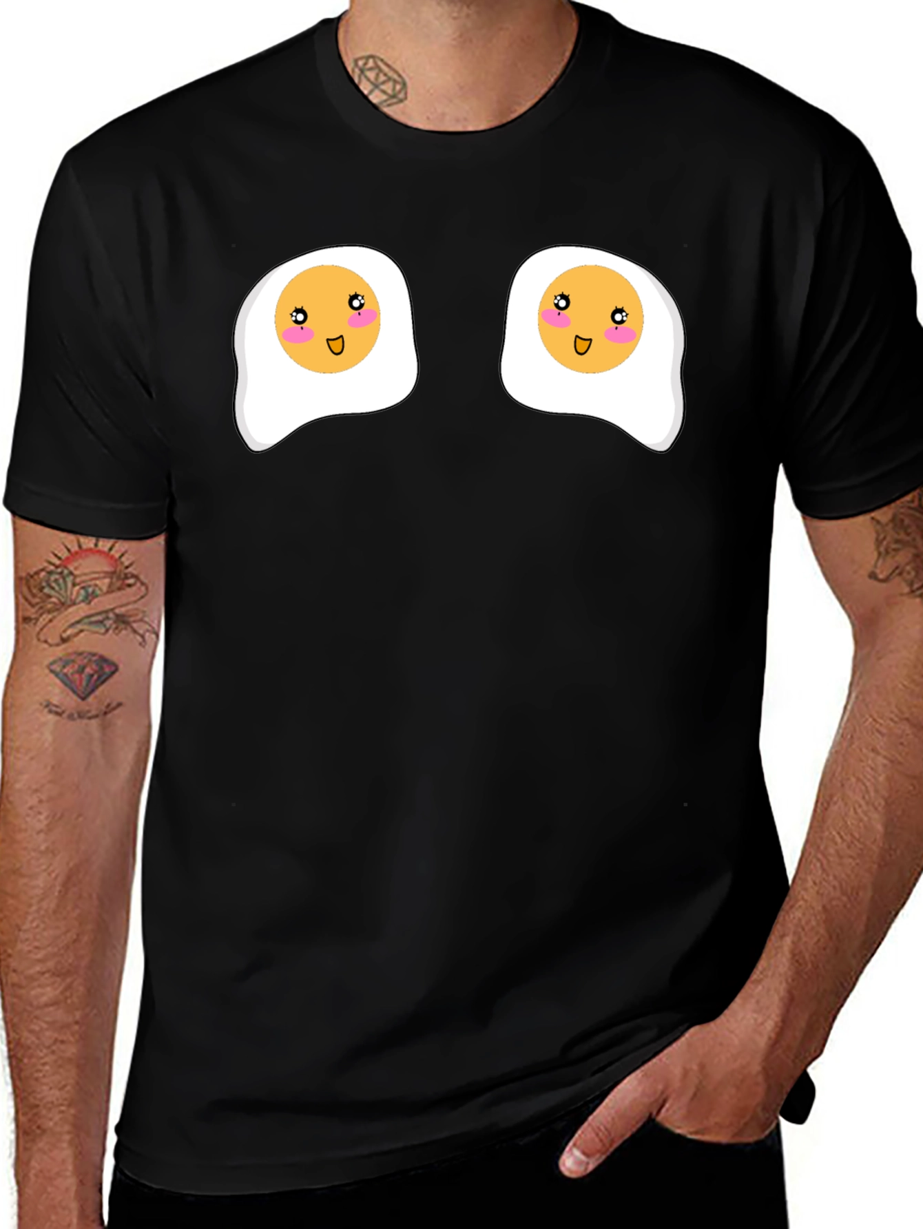 Funny Sunny Side Up Eggs Graphic T-Shirt
