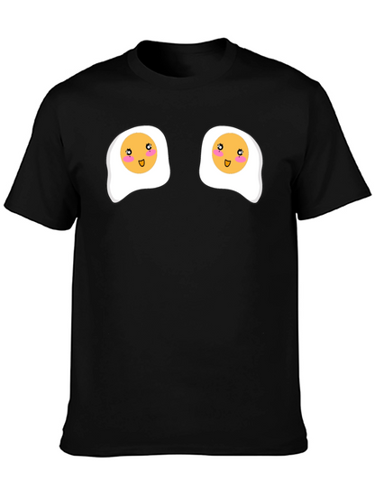 Funny Sunny Side Up Eggs Graphic T-Shirt