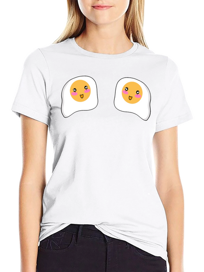 Funny Sunny Side Up Eggs Graphic T-Shirt