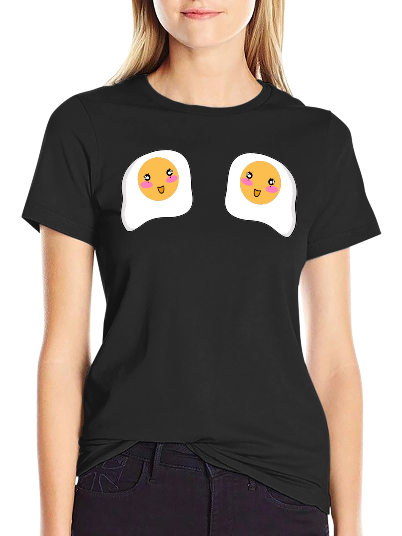 Funny Sunny Side Up Eggs Graphic T-Shirt