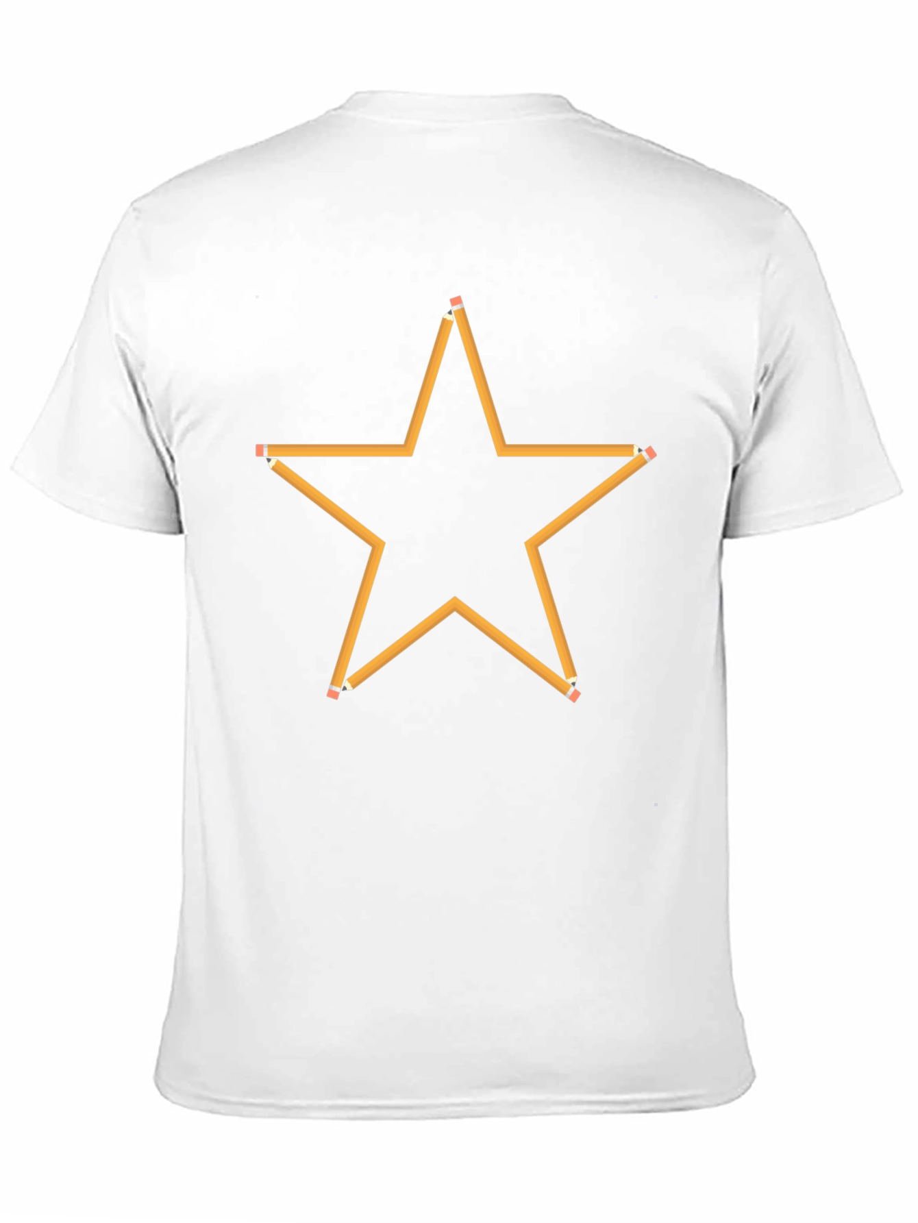 Pencil Star Graphic Black T-Shirt
