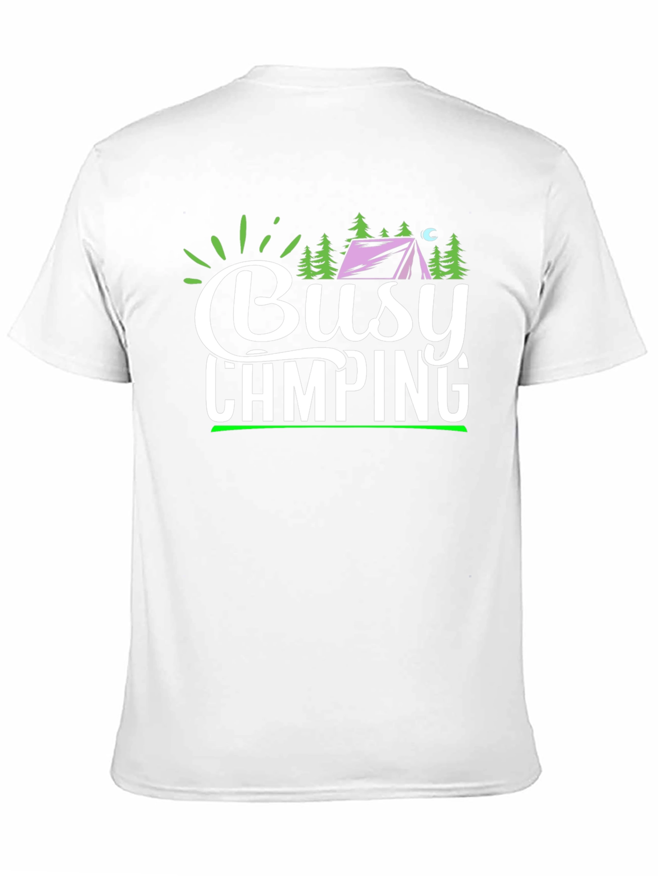 Busy Camping Graphic T-Shirt