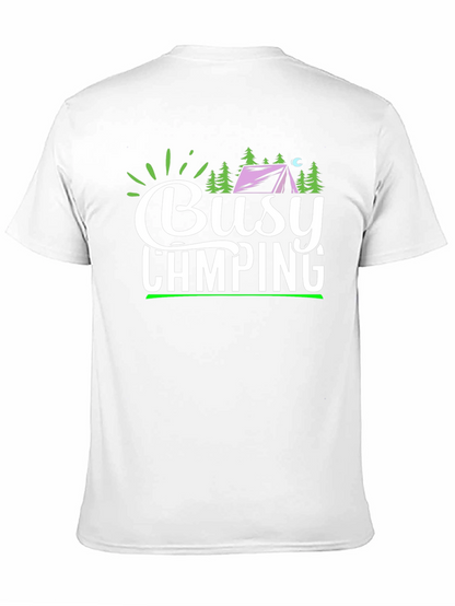 Busy Camping Graphic T-Shirt