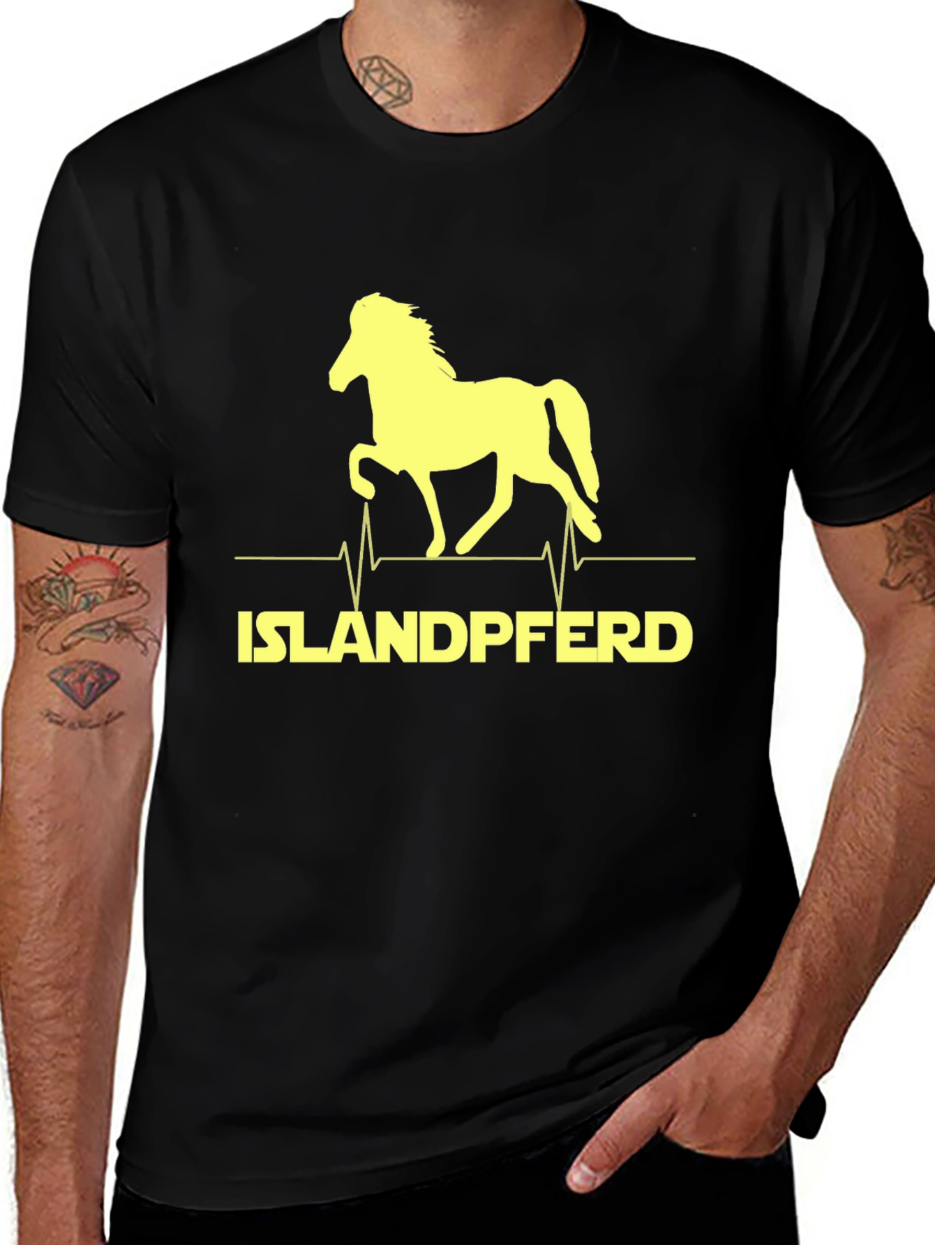 Islandpferd Horse Heartbeat T-Shirt