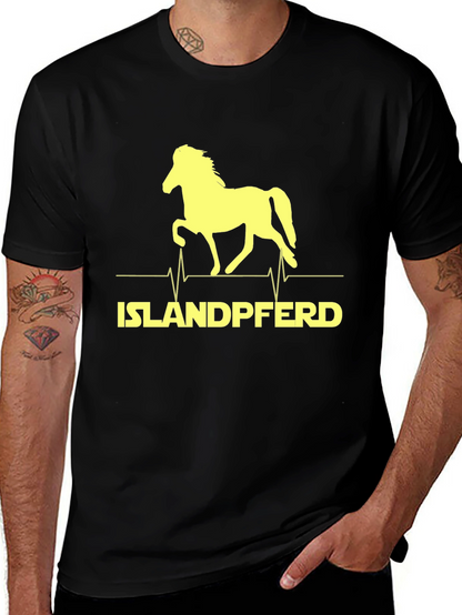 Islandpferd Horse Heartbeat T-Shirt