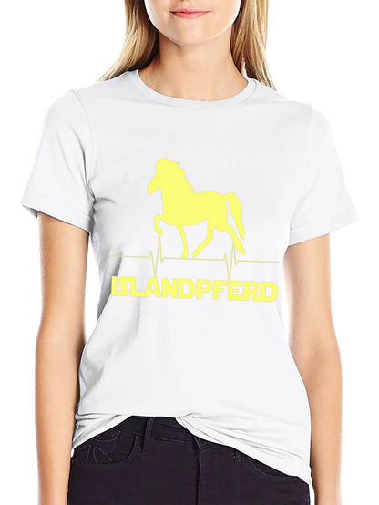 Islandpferd Horse Heartbeat T-Shirt