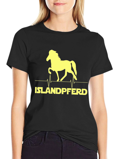 Islandpferd Horse Heartbeat T-Shirt