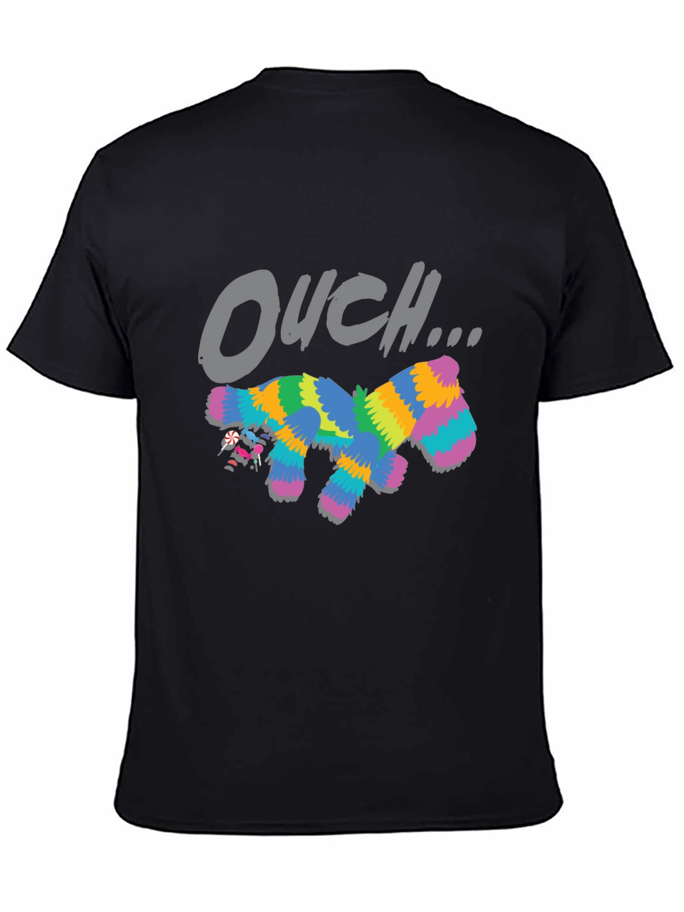 Ouch Pinata T-Shirt - Mens Black Graphic Tee