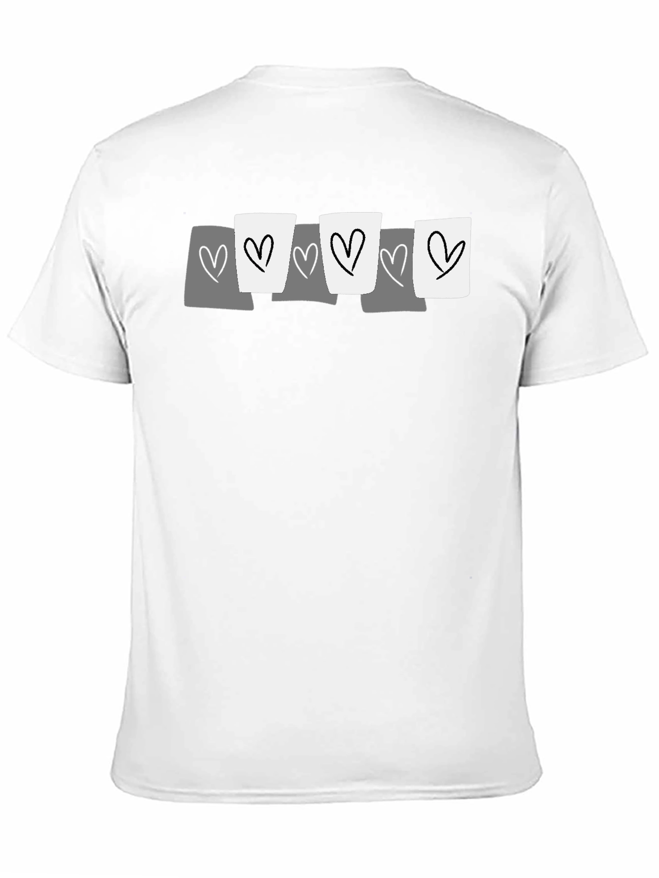 Heart Graphic Tee - Casual Black T-Shirt