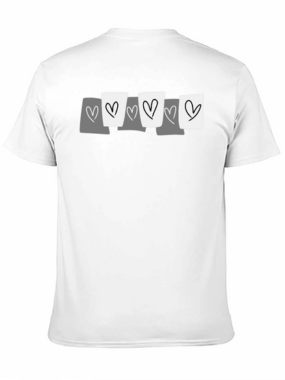 Heart Graphic Tee - Casual Black T-Shirt