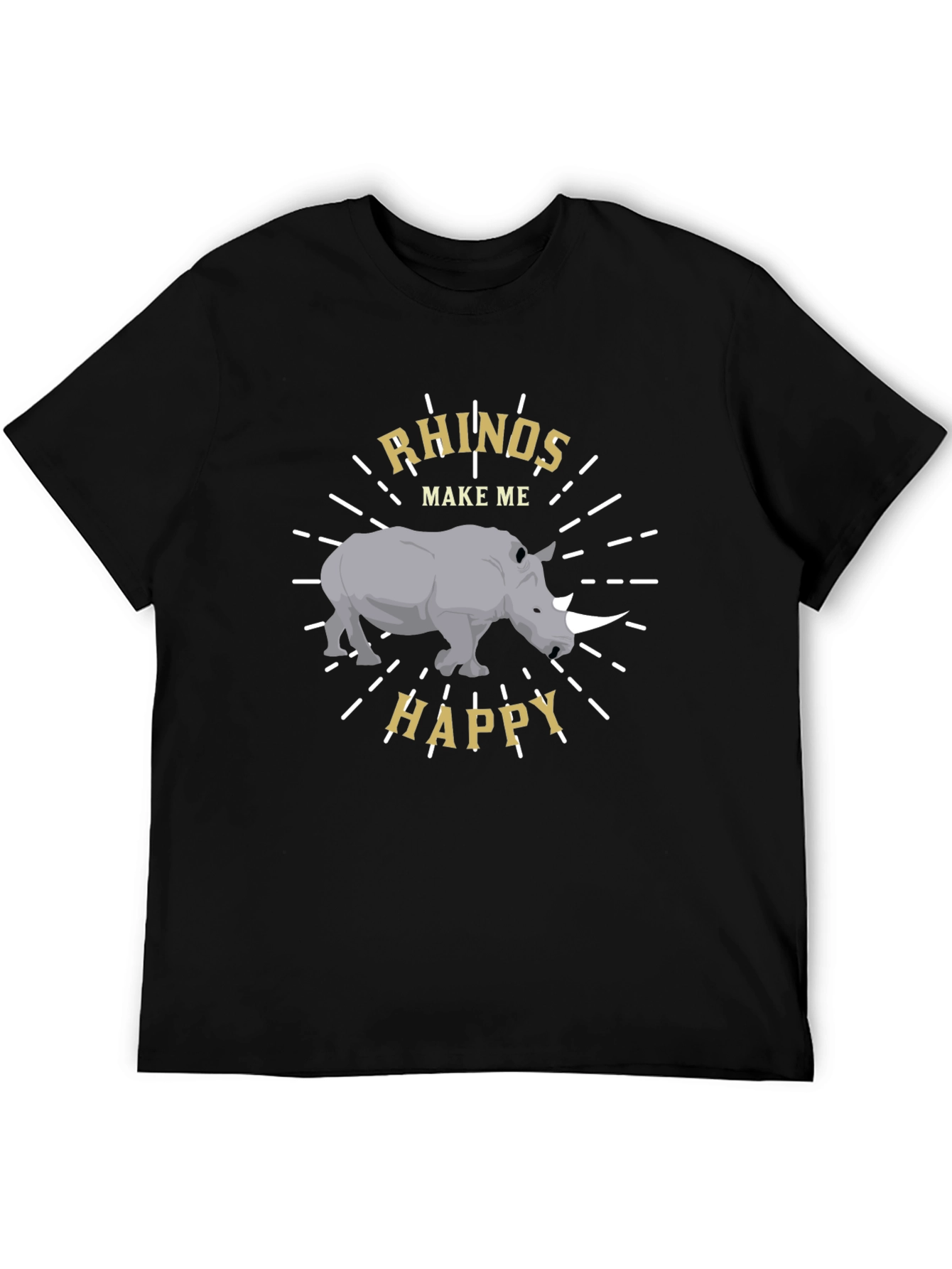 Rhino Lover T-Shirt - Rhinos Make Me Happy