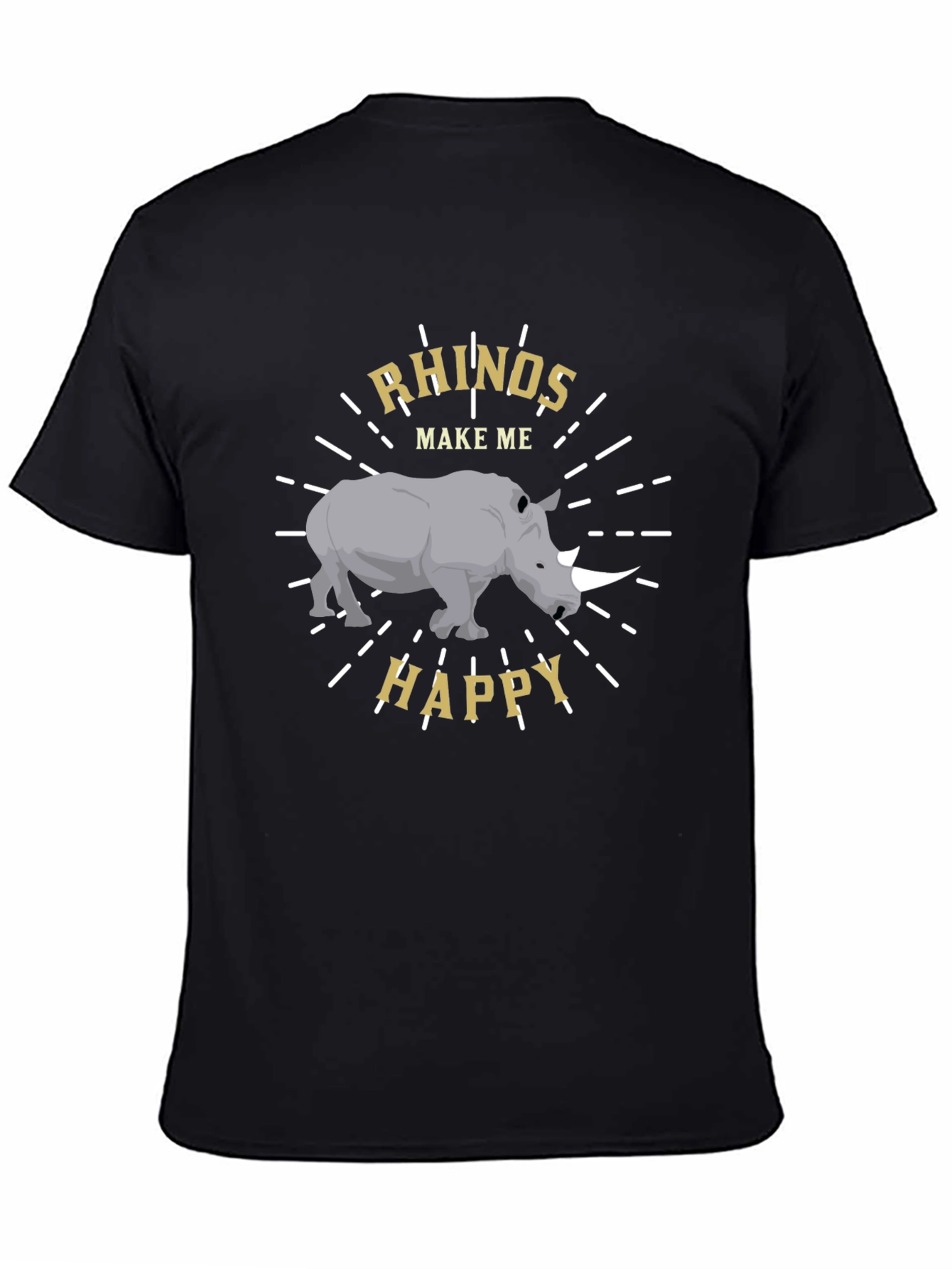 Rhino Lover T-Shirt - Rhinos Make Me Happy