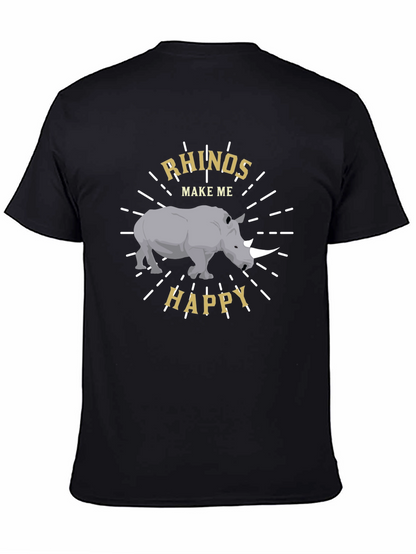 Rhino Lover T-Shirt - Rhinos Make Me Happy
