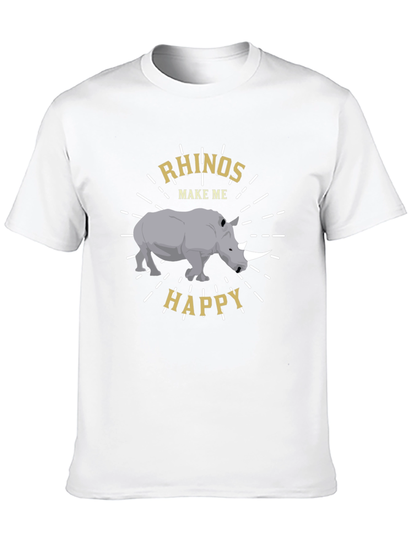 Rhino Lover T-Shirt - Rhinos Make Me Happy
