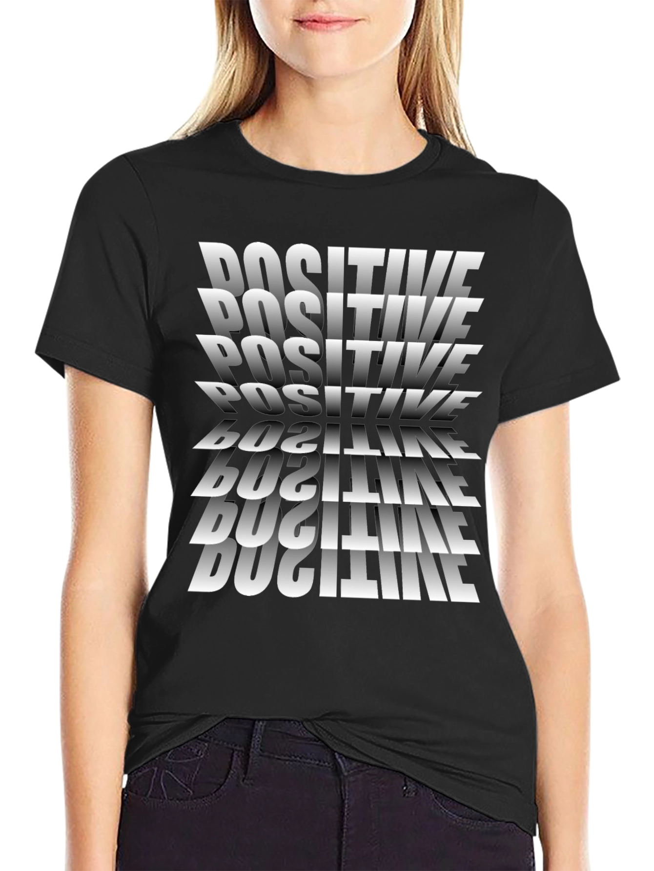 Positive Graphic Tee - Mens Black T-Shirt