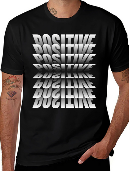 Positive Graphic Tee - Mens Black T-Shirt
