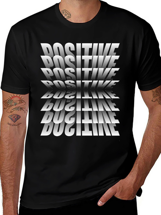 Positive Graphic Tee - Mens Black T-Shirt