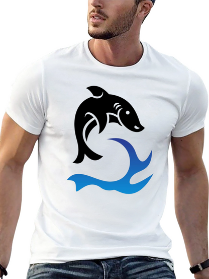 Black Shark Wave Graphic Tee