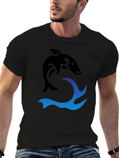 Black Shark Wave Graphic Tee