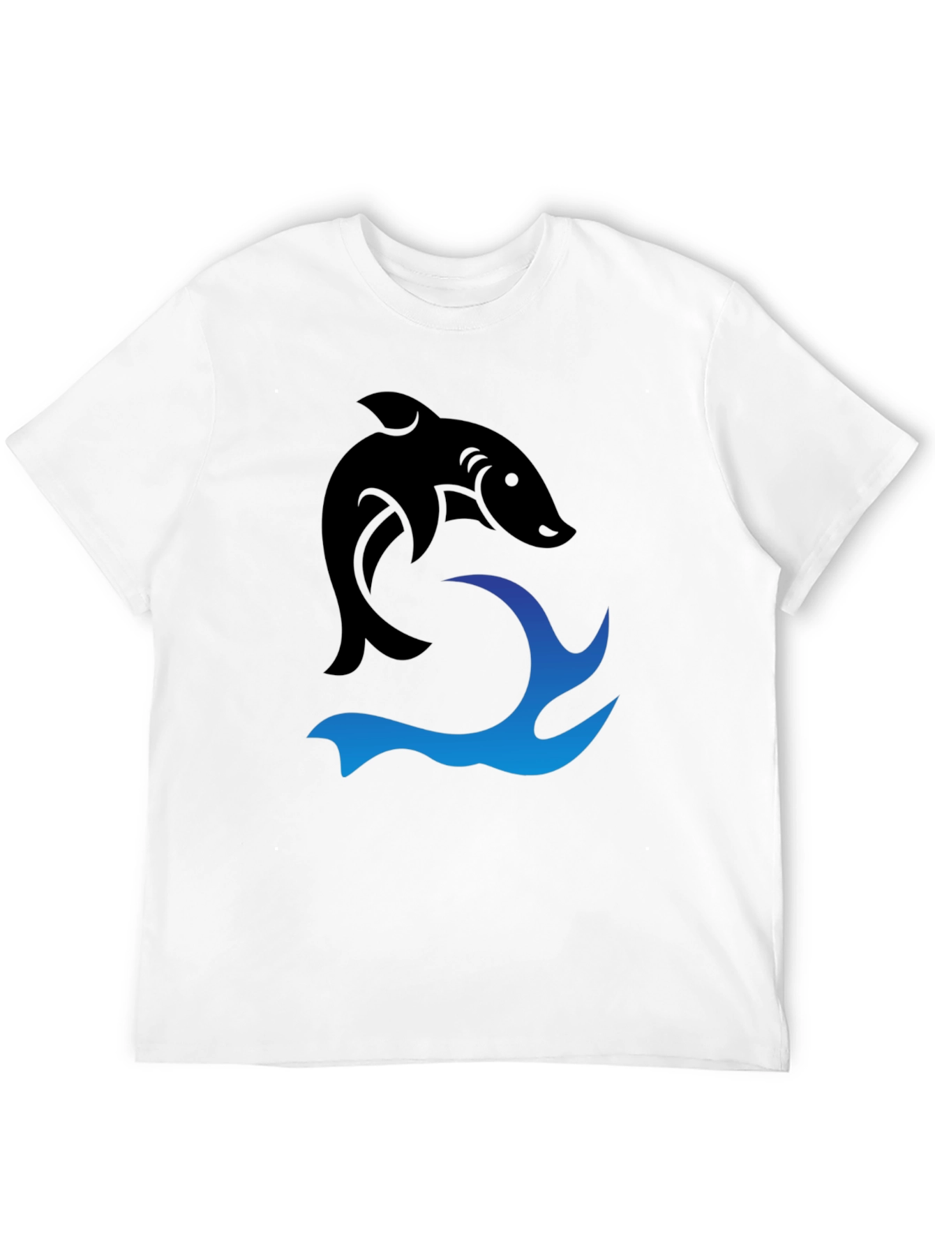 Black Shark Wave Graphic Tee