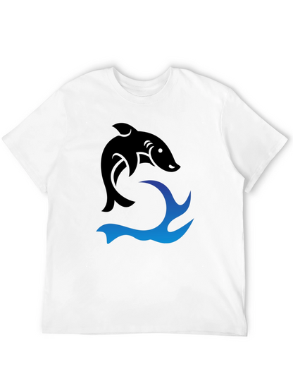 Black Shark Wave Graphic Tee