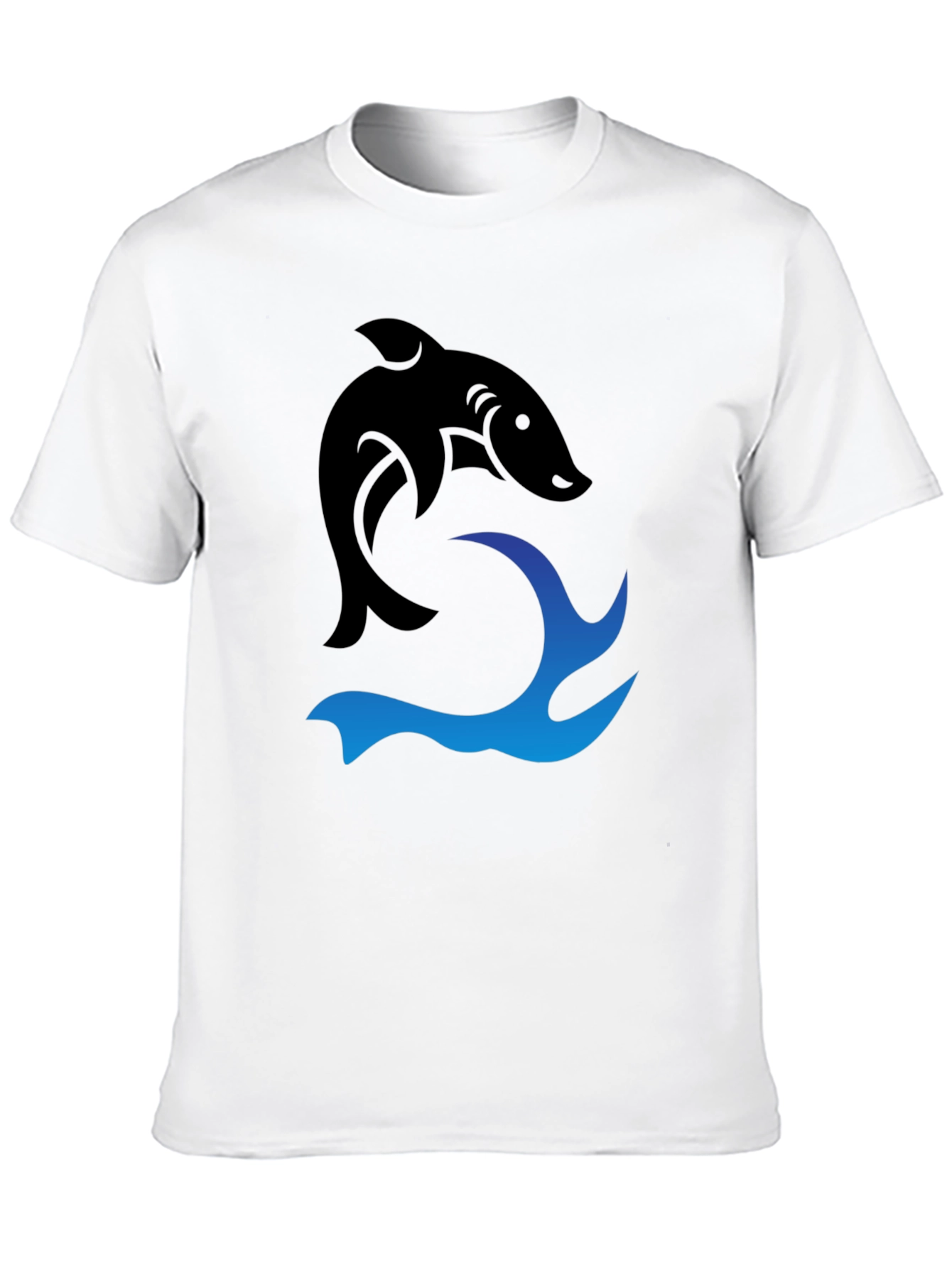 Black Shark Wave Graphic Tee