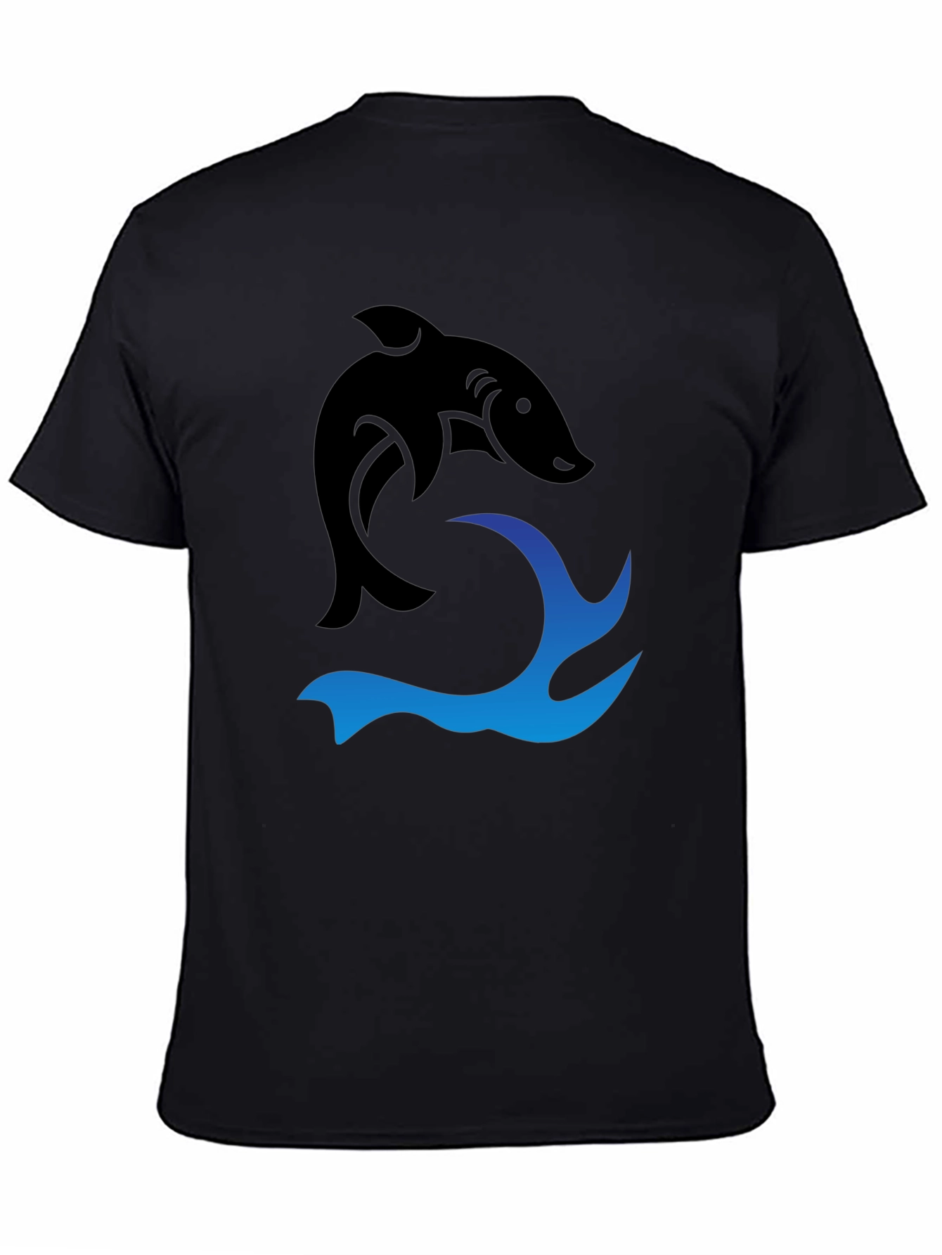 Black Shark Wave Graphic Tee
