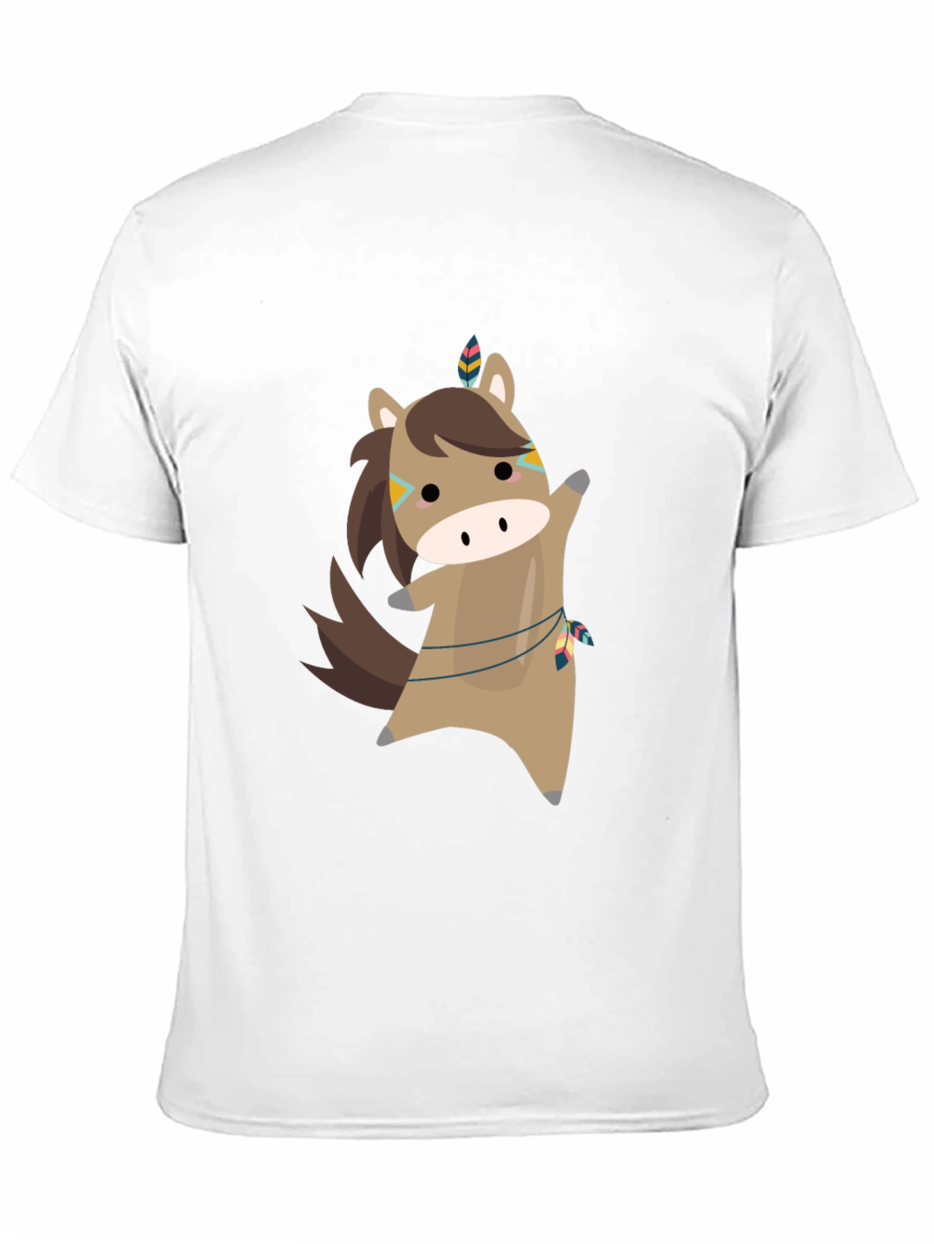 Cartoon Horse T-Shirt - Black Tee