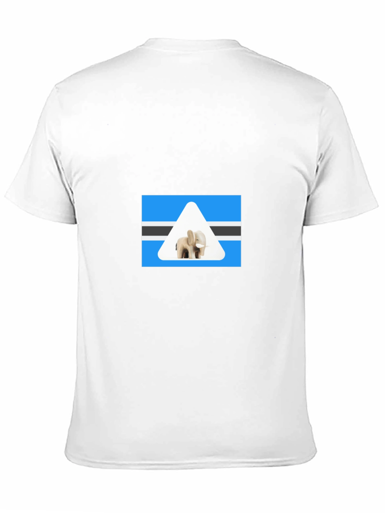 Botswana Elephant T-Shirt - Black Cotton Tee