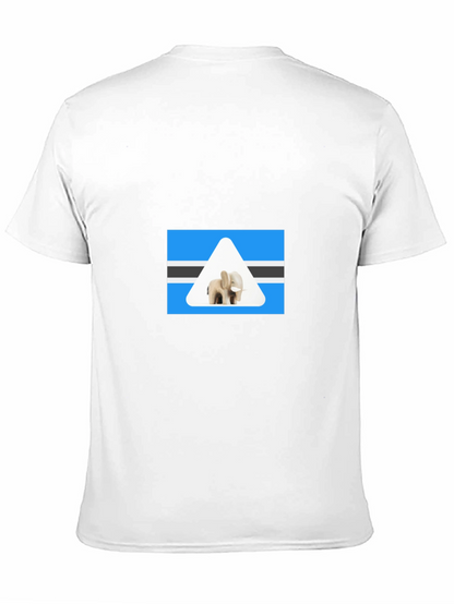 Botswana Elephant T-Shirt - Black Cotton Tee