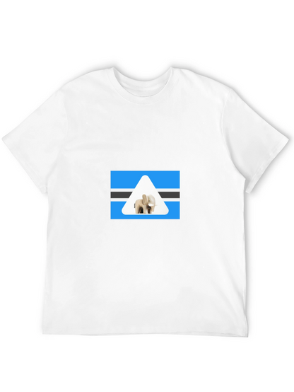 Botswana Elephant T-Shirt - Black Cotton Tee
