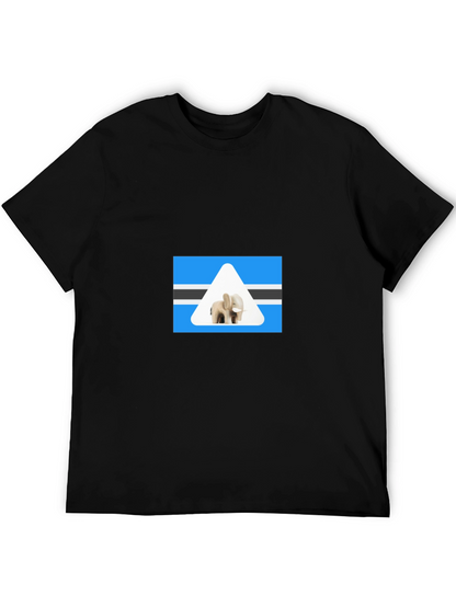 Botswana Elephant T-Shirt - Black Cotton Tee