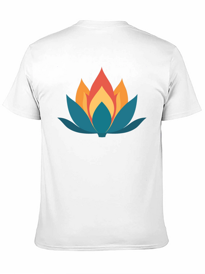 Lotus Flower Graphic Tee - Stylish Comfort