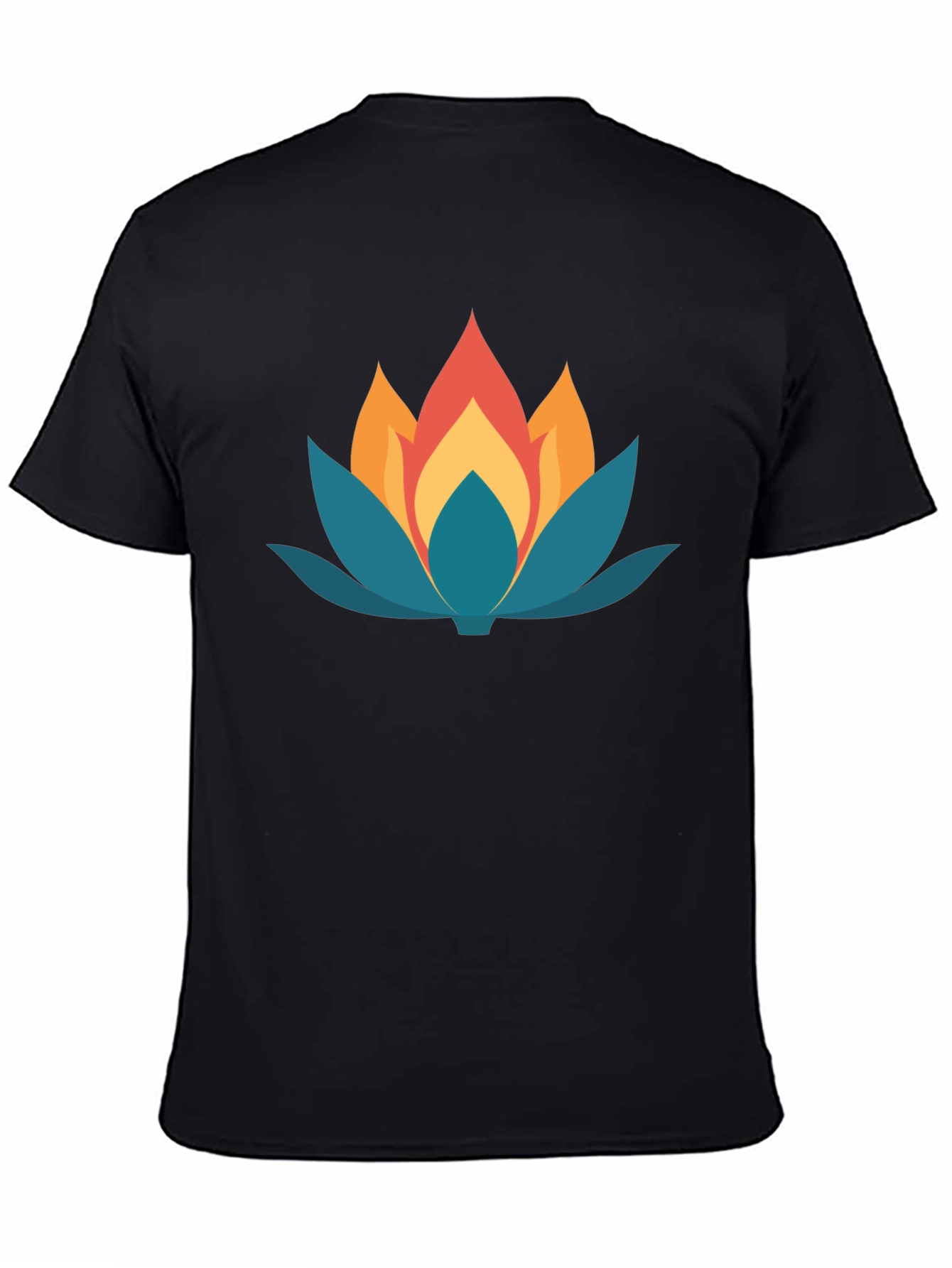 Lotus Flower Graphic Tee - Stylish Comfort