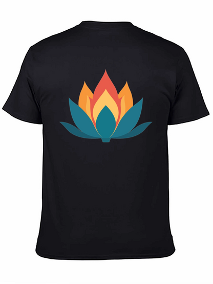 Lotus Flower Graphic Tee - Stylish Comfort