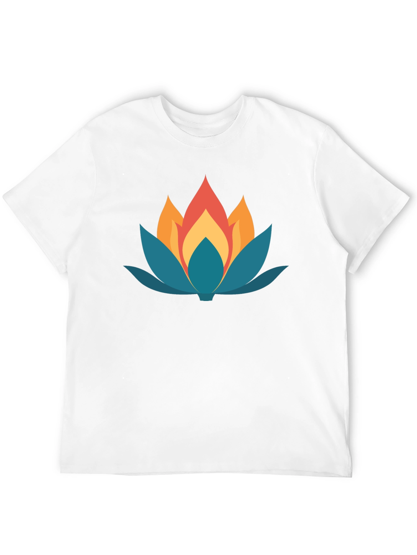 Lotus Flower Graphic Tee - Stylish Comfort