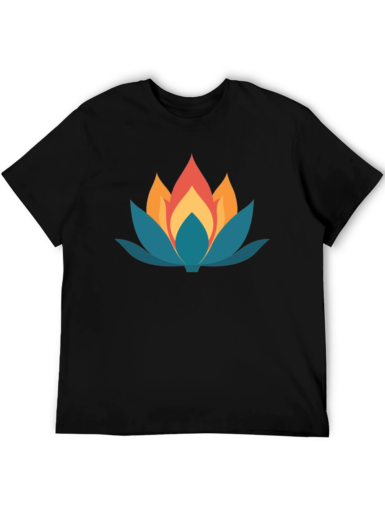 Lotus Flower Graphic Tee - Stylish Comfort