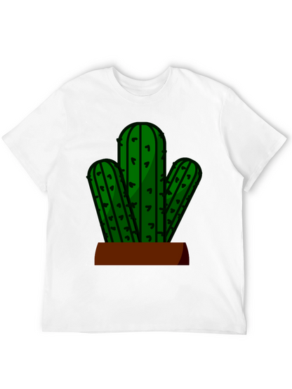Cactus Graphic Tee - Black Casual T-Shirt
