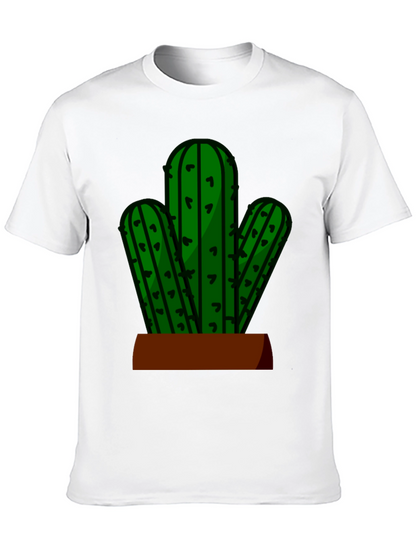 Cactus Graphic Tee - Black Casual T-Shirt