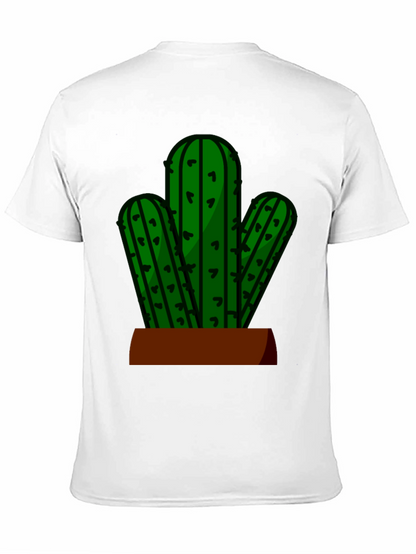 Cactus Graphic Tee - Black Casual T-Shirt