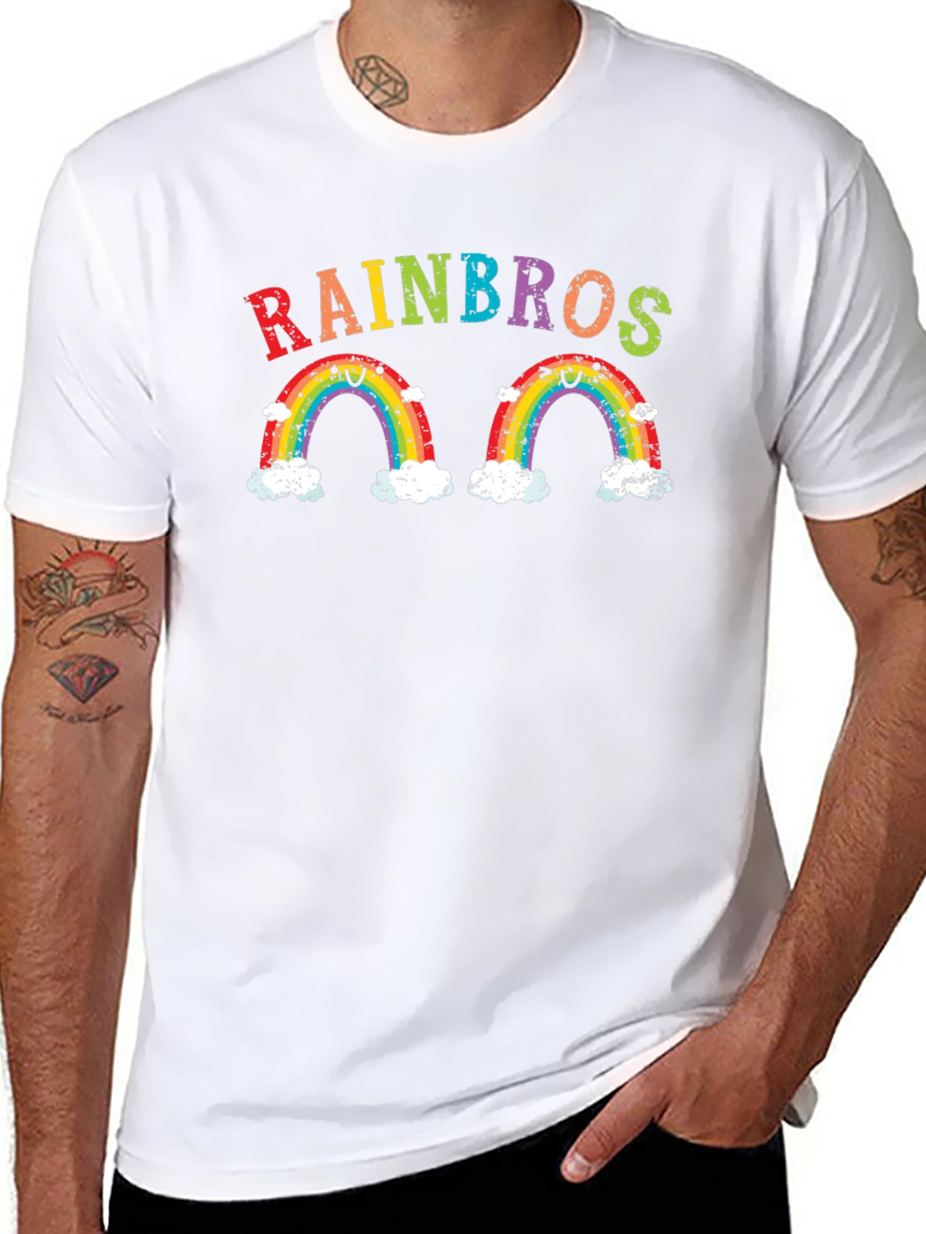 Rainbows Graphic Print T-Shirt