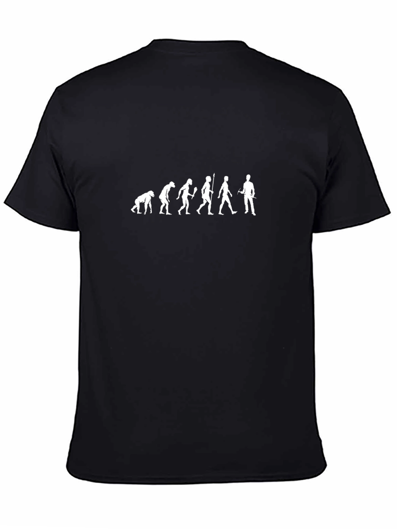 Evolution of Man Black Graphic Tee