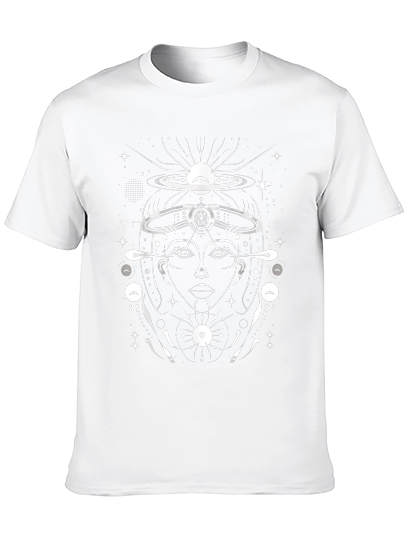 Cosmic Goddess Graphic T-Shirt - Black