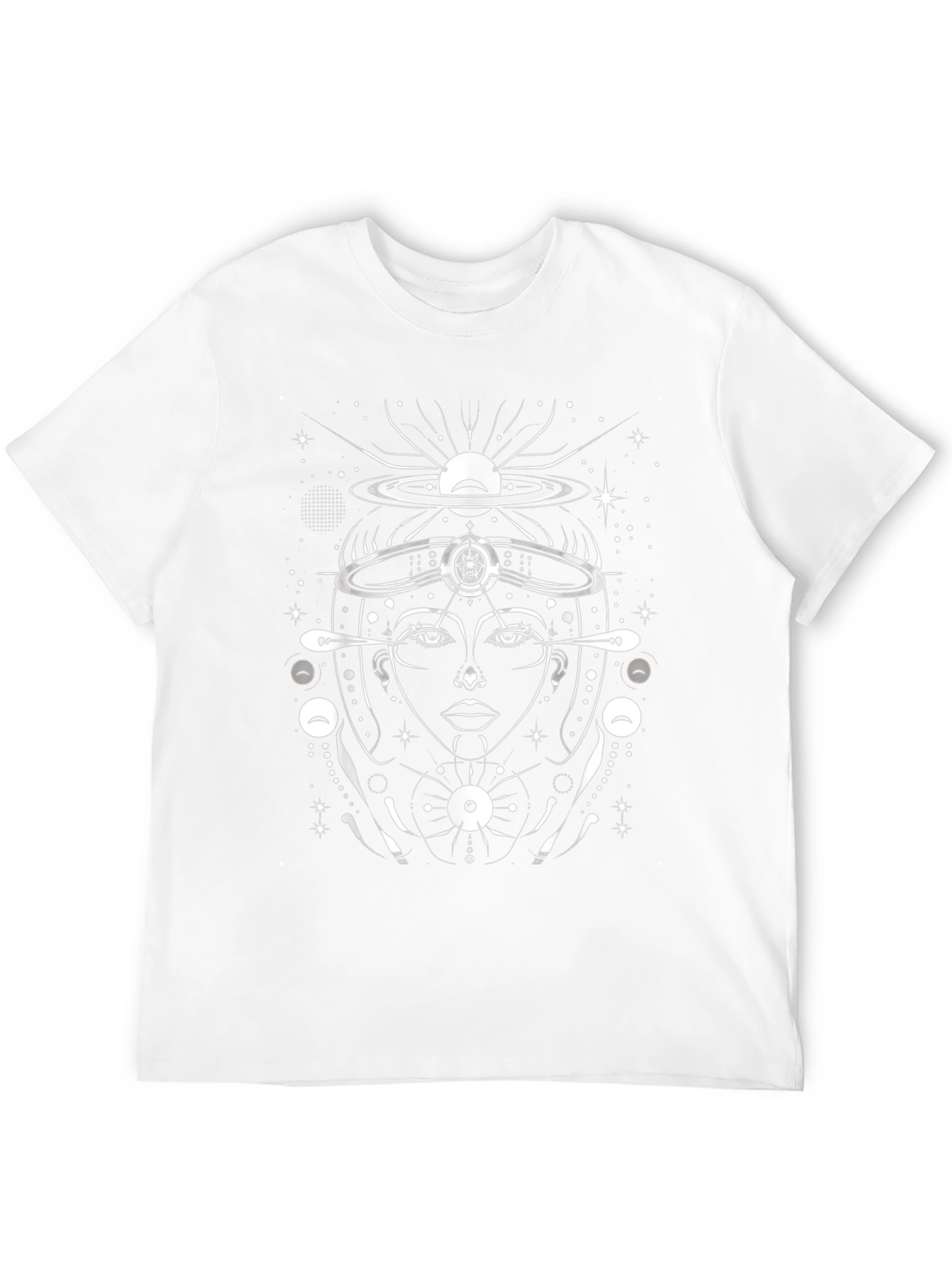 Cosmic Goddess Graphic T-Shirt - Black
