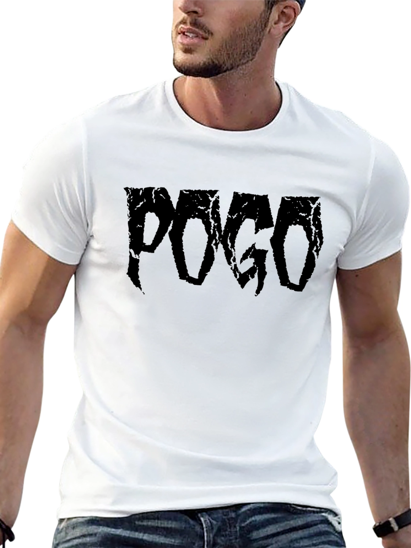 POGO Black Graphic Tee - Edgy Streetwear Style
