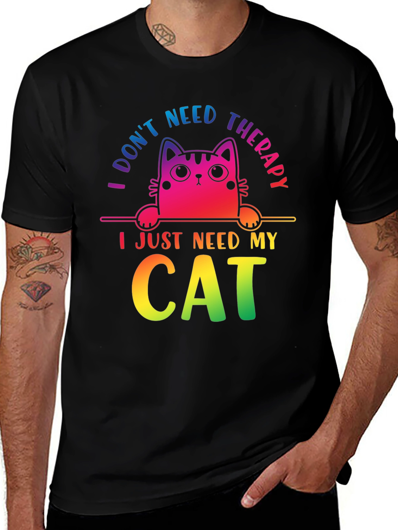 I Dont Need Therapy Cat T-Shirt