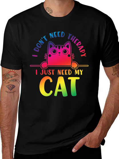 I Dont Need Therapy Cat T-Shirt