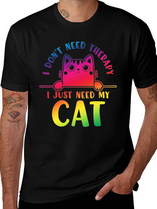 I Dont Need Therapy Cat T-Shirt