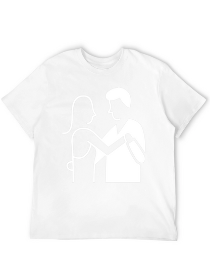 Dancing Couple Graphic Tee - Classic Black